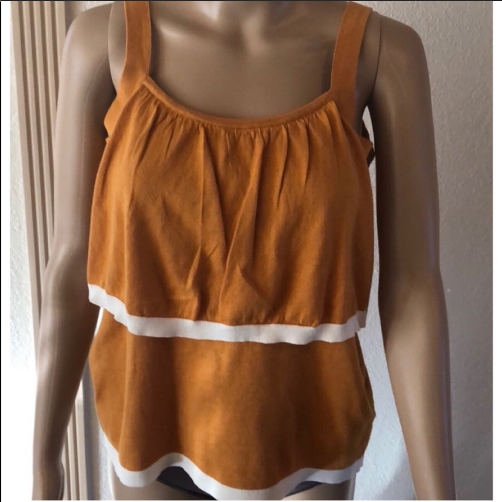 #10 🆕 Ann Taylor Factory Gold Sweater Tank